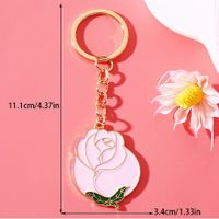 IG Style Simple Style Rose Alloy Enamel Plating Bag Pendant Keychain main image 2