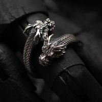 Wholesale Cool Style Dragon Copper Open Rings main image 1