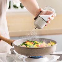 Simple Style Solid Color 304 Stainless Steel PP Glass Seasoning Bottle 1 Piece main image 1
