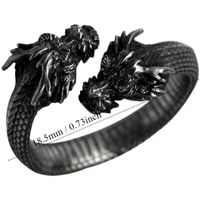 Wholesale Cool Style Dragon Copper Open Rings main image 2