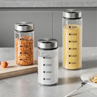 Simple Style Transparent 304 Stainless Steel Glass Seasoning Bottle 1 Piece main image 1