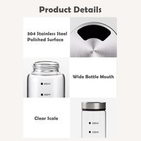 Simple Style Transparent 304 Stainless Steel Glass Seasoning Bottle 1 Piece main image 6