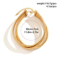 African Style Solid Color Copper Alloy Plating 18k Gold Plated Women's Jewelry Set sku image 8