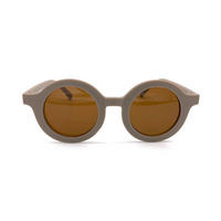 Cartoon Style Cute Geometric Ac Round Frame Full Frame Kids Sunglasses sku image 1