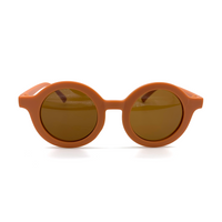 Cartoon Style Cute Geometric Ac Round Frame Full Frame Kids Sunglasses sku image 2