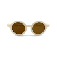 Cartoon Style Cute Geometric Ac Round Frame Full Frame Kids Sunglasses sku image 4