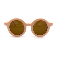 Cartoon Style Cute Geometric Ac Round Frame Full Frame Kids Sunglasses sku image 5
