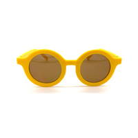 Cartoon Style Cute Geometric Ac Round Frame Full Frame Kids Sunglasses sku image 8