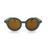 Cartoon Style Cute Geometric Ac Round Frame Full Frame Kids Sunglasses sku image 6
