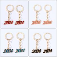 Simple Style Classic Style Number Alloy Alloy Bag Pendant Keychain main image 4
