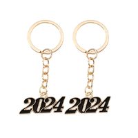 Simple Style Classic Style Number Alloy Alloy Bag Pendant Keychain main image 3