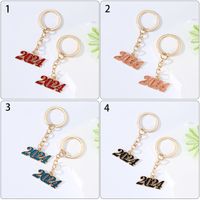 Simple Style Classic Style Number Alloy Alloy Bag Pendant Keychain main image 5