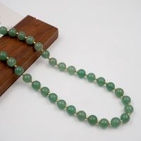 Jade Copper Gold Plated Classical Classic Style Beaded Geometric Bracelets Necklace main image 6