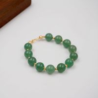Jade Copper Gold Plated Classical Classic Style Beaded Geometric Bracelets Necklace main image 7
