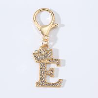 Modern Style Simple Style Classic Style Letter Alloy Plating Inlay Rhinestones Bag Pendant Keychain sku image 5