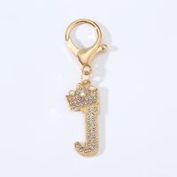 Modern Style Simple Style Classic Style Letter Alloy Plating Inlay Rhinestones Bag Pendant Keychain sku image 10