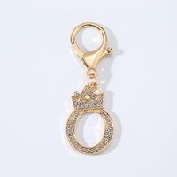 Modern Style Simple Style Classic Style Letter Alloy Plating Inlay Rhinestones Bag Pendant Keychain sku image 15