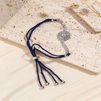 Copper Basic Modern Style Classic Style Inlay Geometric Splicing Zircon Drawstring Bracelets sku image 8