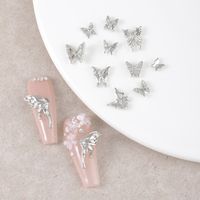 Glam Shiny Butterfly Zinc Alloy Nail Decoration Accessories 1 Set main image 3