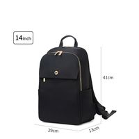 Water Repellent 20 Inch Solid Color Business Laptop Backpack sku image 3