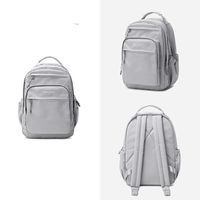 Waterproof 18 Inch 20 Inch Solid Color School Daily School Backpack sku image 6