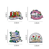 Simple Style Book Rose Alloy Enamel Unisex Brooches main image 2