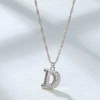 Bijoux En Gros Style Simple Lettre Alliage Strass Incruster Pendentif sku image 4