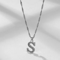 Bijoux En Gros Style Simple Lettre Alliage Strass Incruster Pendentif sku image 19