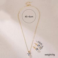 304 Stainless Steel Gold Plated Luxurious Simple Style Plating Inlay Heart Shape Zircon Necklace main image 2