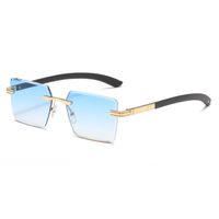 Simple Style Streetwear Gradient Color Solid Color Ac Square Full Frame Women's Sunglasses sku image 4