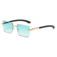 Simple Style Streetwear Gradient Color Solid Color Ac Square Full Frame Women's Sunglasses sku image 6