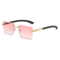 Simple Style Streetwear Gradient Color Solid Color Ac Square Full Frame Women's Sunglasses sku image 8