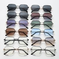 Simple Style Classic Style Color Block Ac Square Full Frame Women's Sunglasses main image 1
