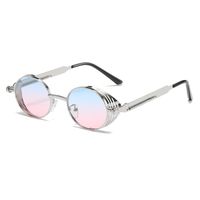 Simple Style Classic Style Color Block Ac Round Frame Full Frame Women's Sunglasses sku image 7
