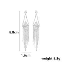 1 Pair IG Style Elegant Lady Tassel Plating Inlay Copper Zircon Drop Earrings main image 2