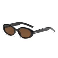 Simple Style Classic Style Solid Color Pc Oval Frame Full Frame Women's Sunglasses main image 5