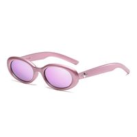 Simple Style Classic Style Solid Color Pc Oval Frame Full Frame Women's Sunglasses main image 3