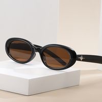 Simple Style Classic Style Solid Color Pc Oval Frame Full Frame Women's Sunglasses main image 4