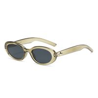 Simple Style Classic Style Solid Color Pc Oval Frame Full Frame Women's Sunglasses sku image 4
