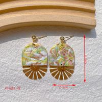 1 Pair Pastoral Flower Handmade Soft Clay Drop Earrings sku image 4