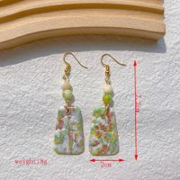 1 Pair Pastoral Flower Handmade Soft Clay Drop Earrings sku image 3