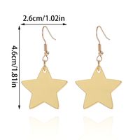 1 Pair Elegant Sweet Star Arylic Drop Earrings sku image 2