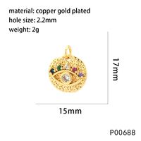 1 Pièce 15*17mm 27*19mm Le Cuivre Zircon Chaussons Cornes Lion Pendentif Boucle De Bijoux main image 4