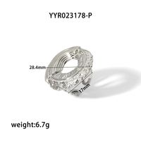 1 Piece 1 Pair IG Style Nordic Style Modern Style Round Plating 304 Stainless Steel 18K Gold Plated Earrings Ear Studs sku image 1