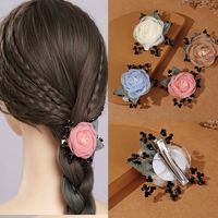 Women's Fairy Style Cute Sweet Flower Cloth Hair Clip main image 1