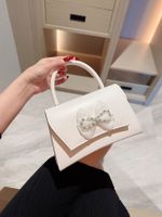 Women's Pu Leather Solid Color Elegant Bowknot Magnetic Buckle Evening Bag main image 3