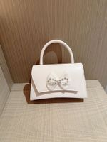 Women's Pu Leather Solid Color Elegant Bowknot Magnetic Buckle Evening Bag main image 7
