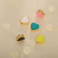 1 Piece 11*11mm Copper 18K Gold Plated Heart Shape Beads main image 10