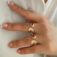 1 Pair Elegant Simple Style Geometric Plating Inlay Copper Zircon Hoop Earrings main image 1