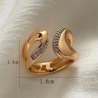 1 Pair Elegant Simple Style Geometric Plating Inlay Copper Zircon Hoop Earrings main image 5